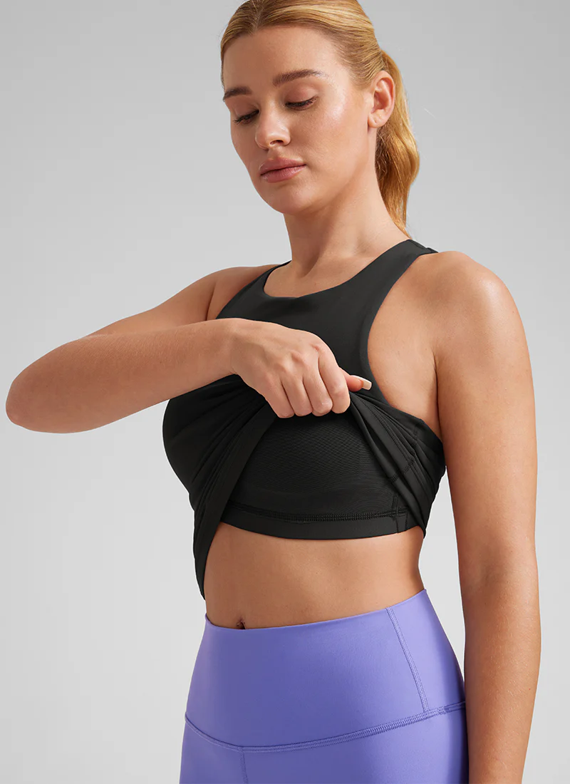 Butterluxe Built in Bra Scoop Neck Tank - Image 15