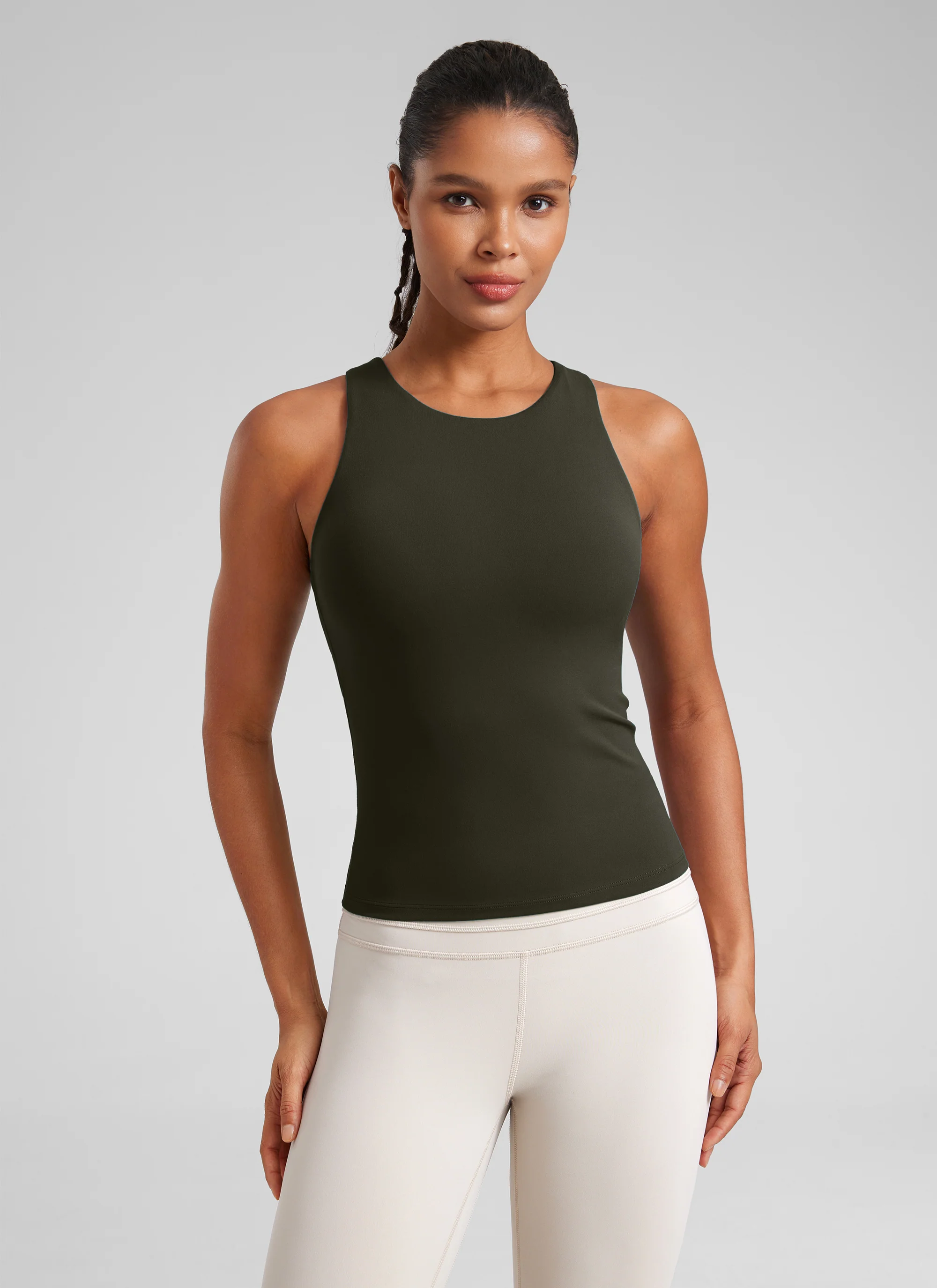 Butterluxe Built in Bra Scoop Neck Tank - Image 27