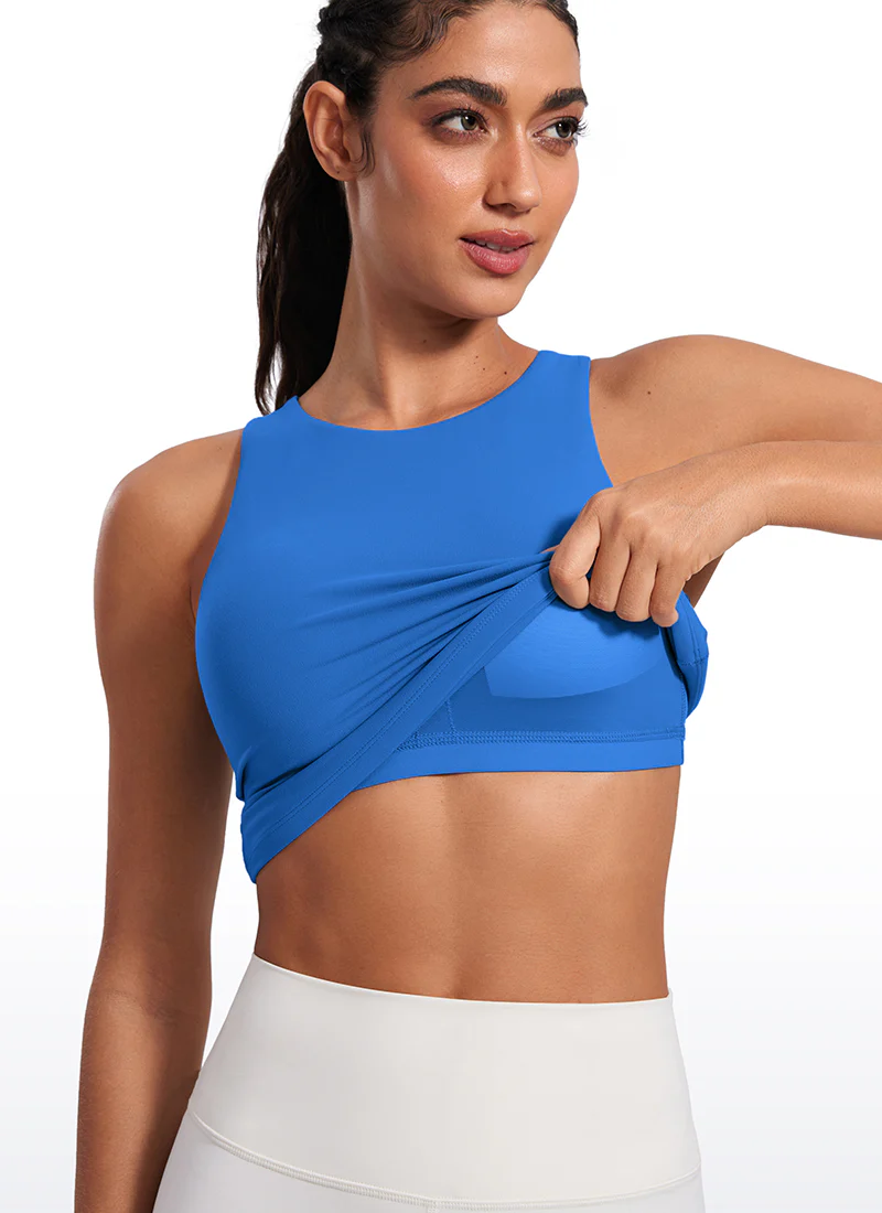 Butterluxe Built in Bra Scoop Neck Tank - Image 35
