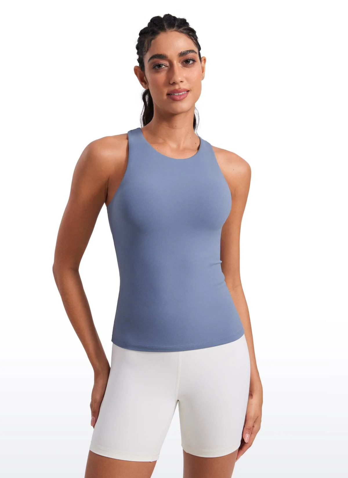 Butterluxe Built in Bra Scoop Neck Tank - Image 50