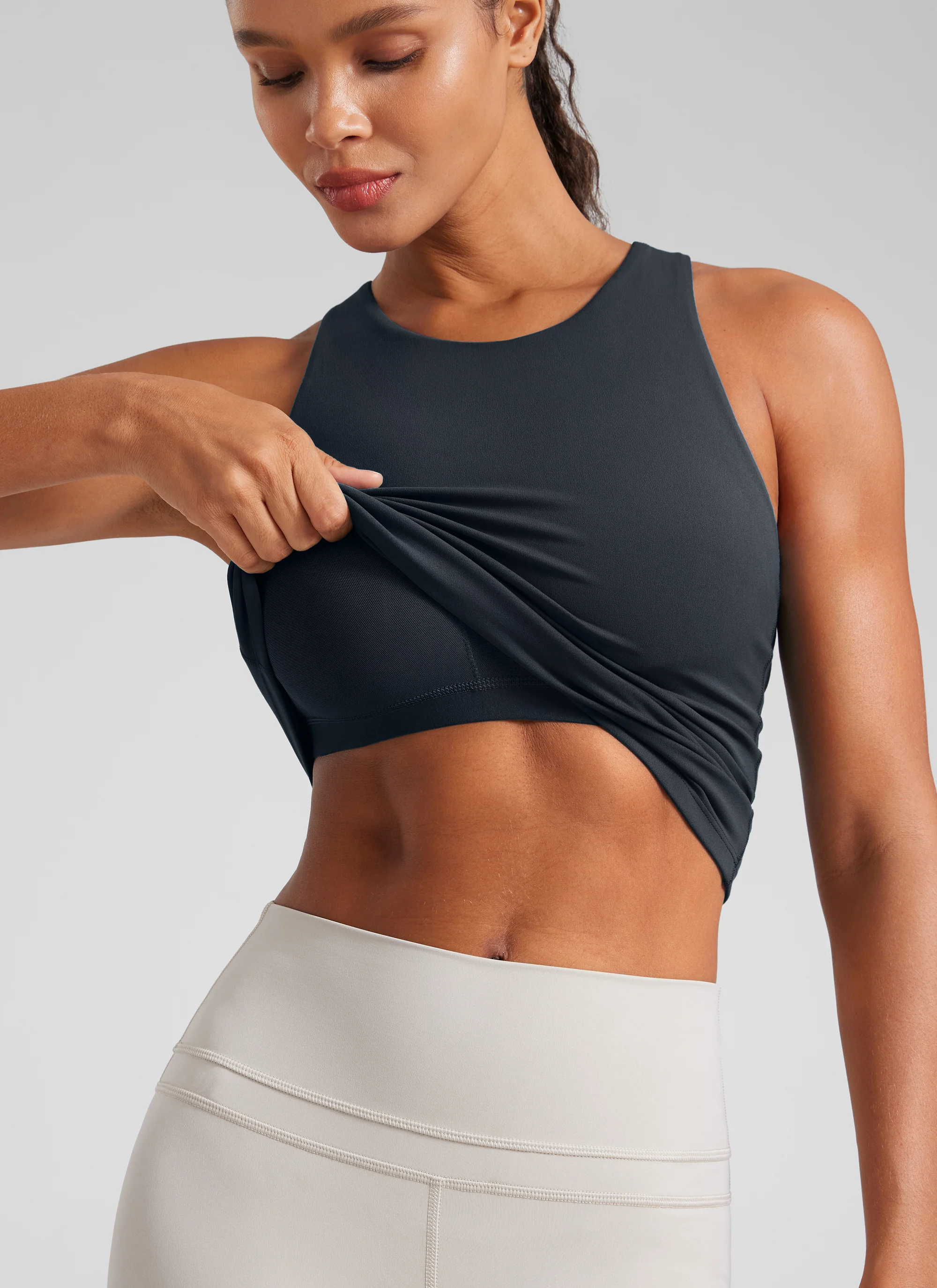 Butterluxe Built in Bra Scoop Neck Tank - Image 9