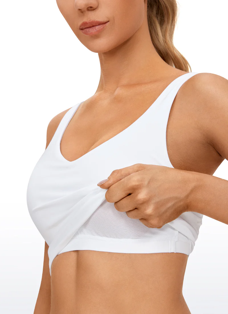 Butterluxe V Neck Built in Bra Tank - Image 4