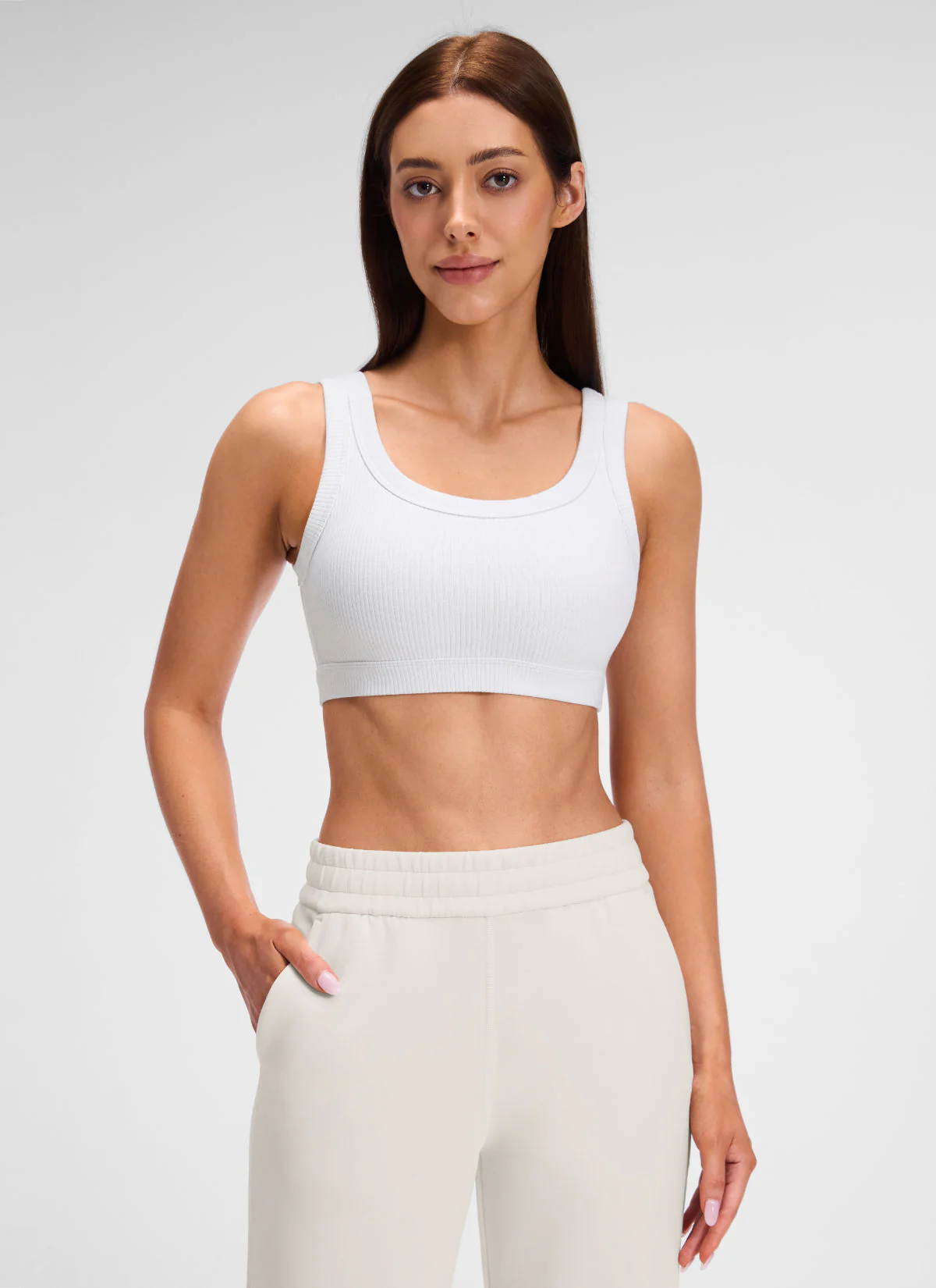 Ribbed U Back Sports Bra - Image 11