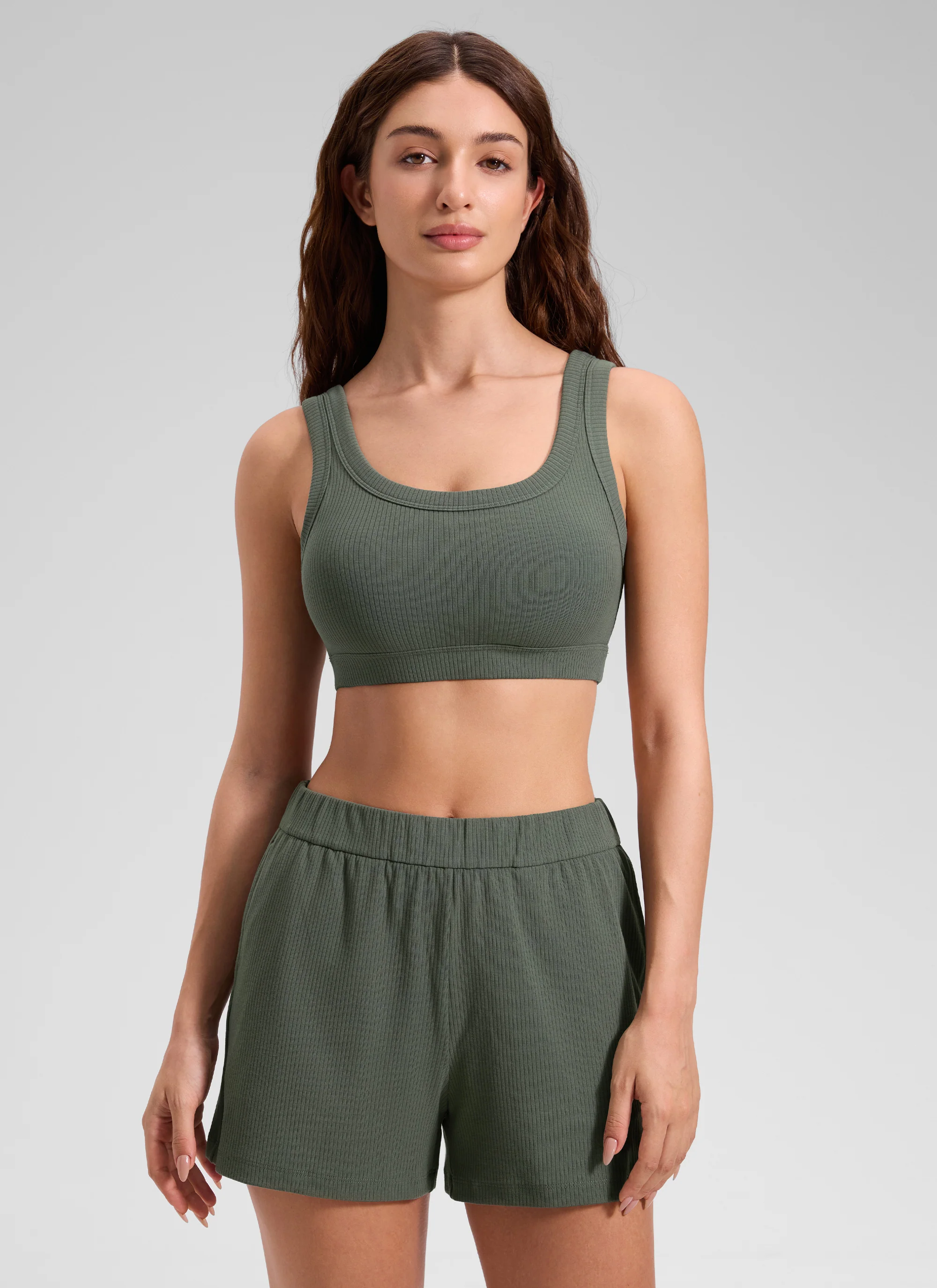 Ribbed U Back Sports Bra - Image 16