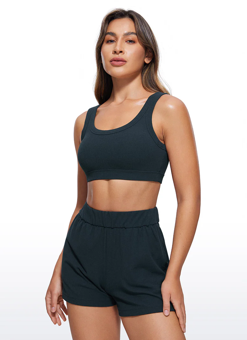 Ribbed U Back Sports Bra - Image 21