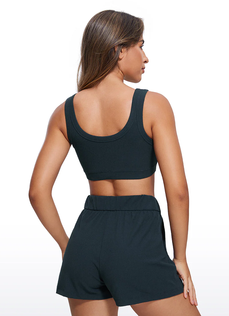 Ribbed U Back Sports Bra - Image 22