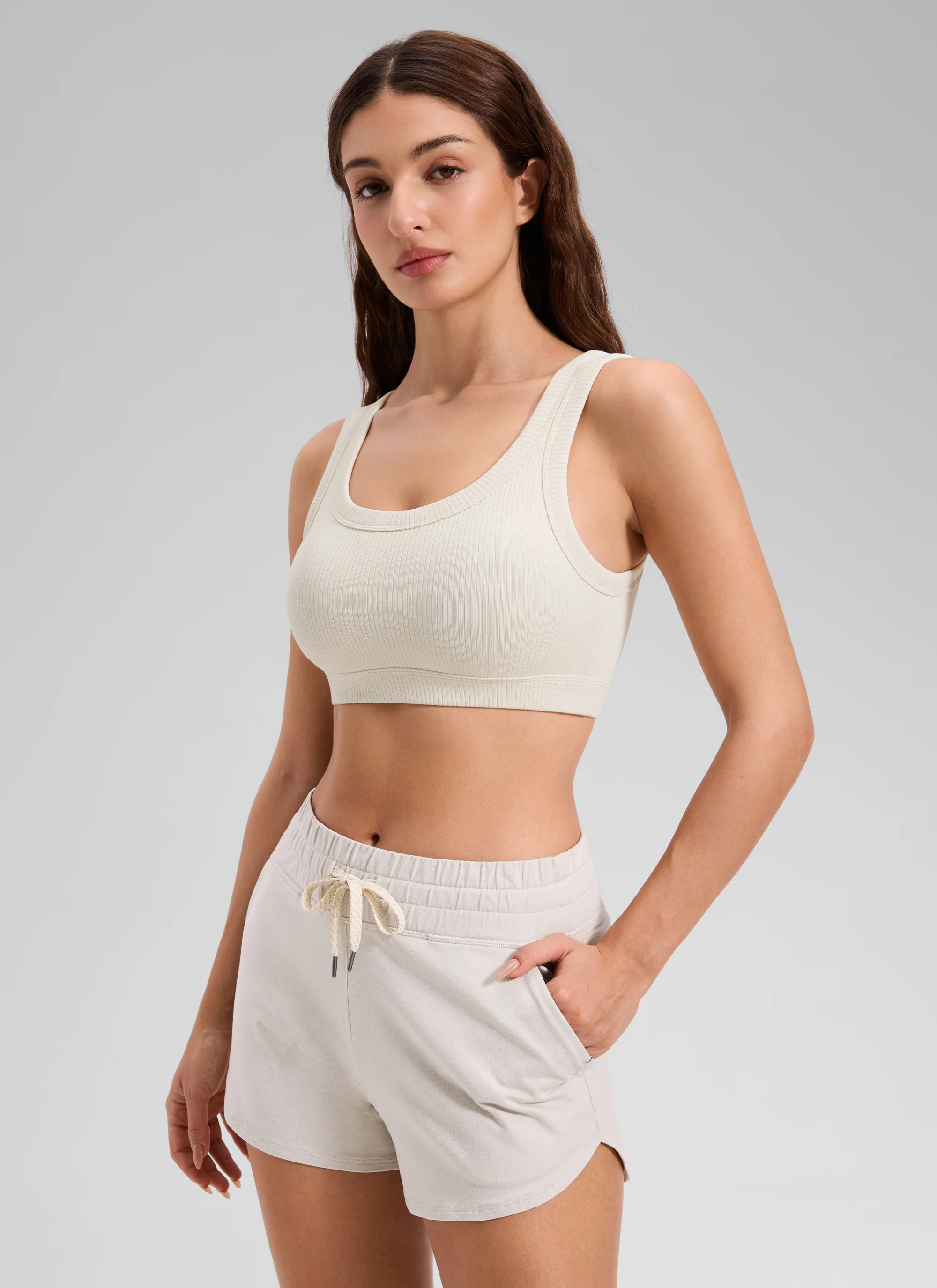 Ribbed U Back Sports Bra - Image 28