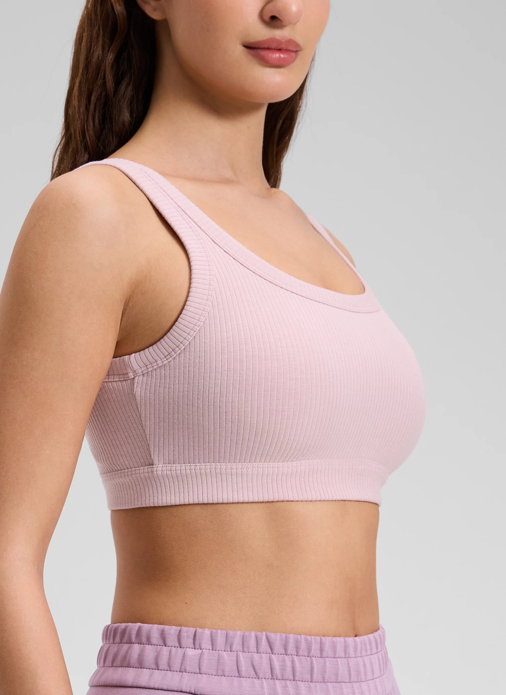 Ribbed U Back Sports Bra - Image 3