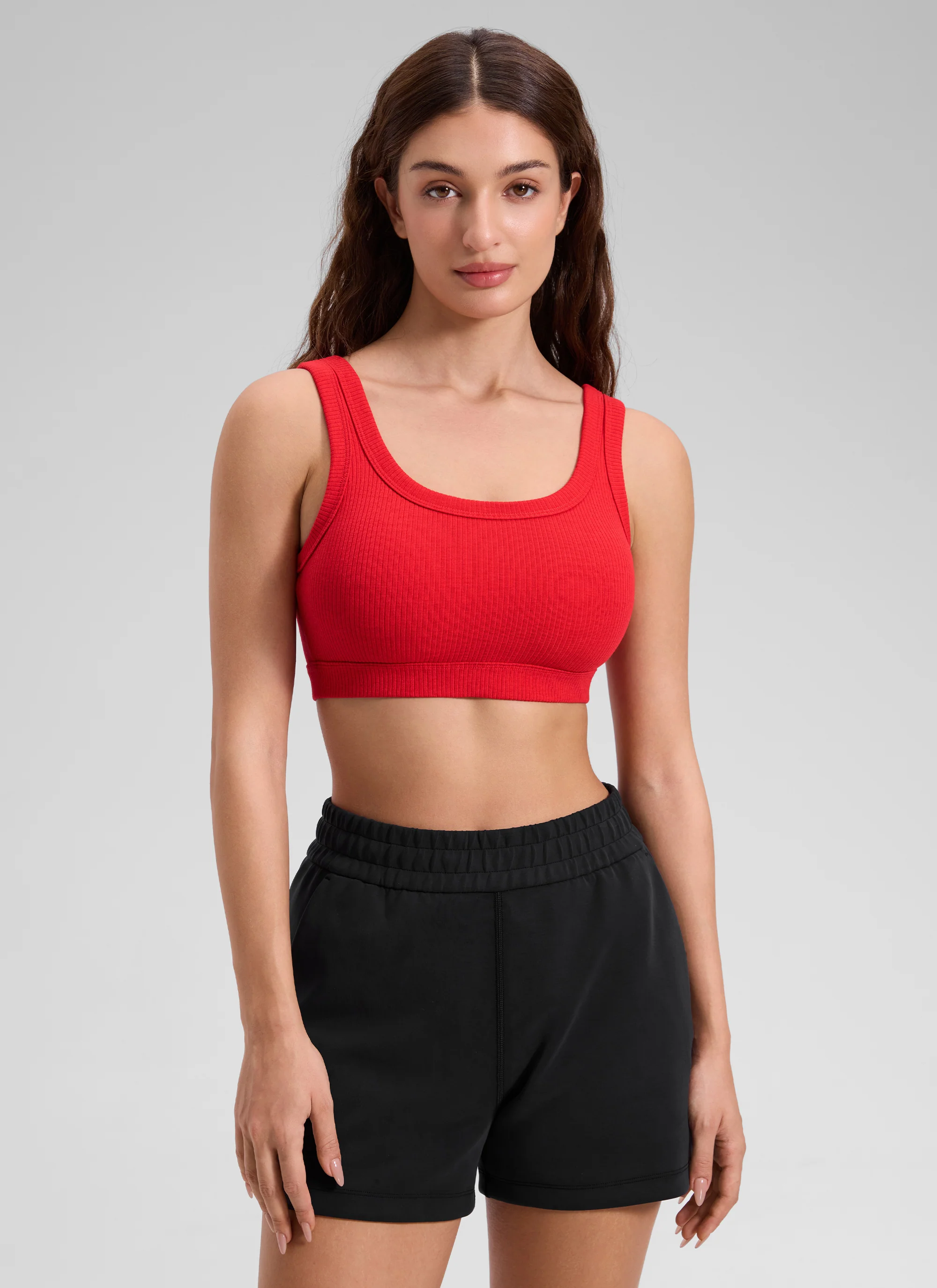 Ribbed U Back Sports Bra - Image 36
