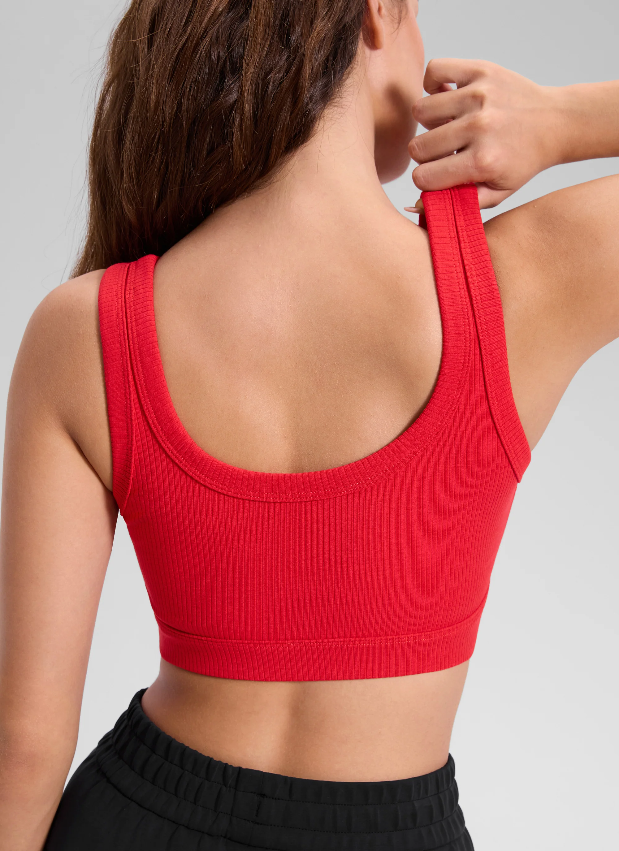 Ribbed U Back Sports Bra - Image 38