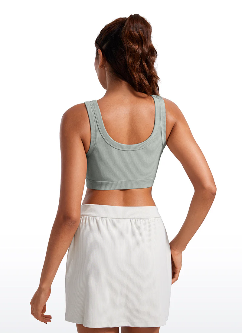 Ribbed U Back Sports Bra - Image 45