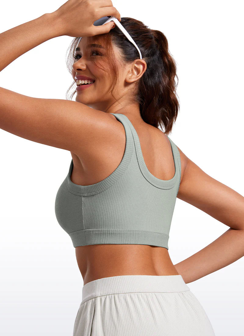 Ribbed U Back Sports Bra - Image 47