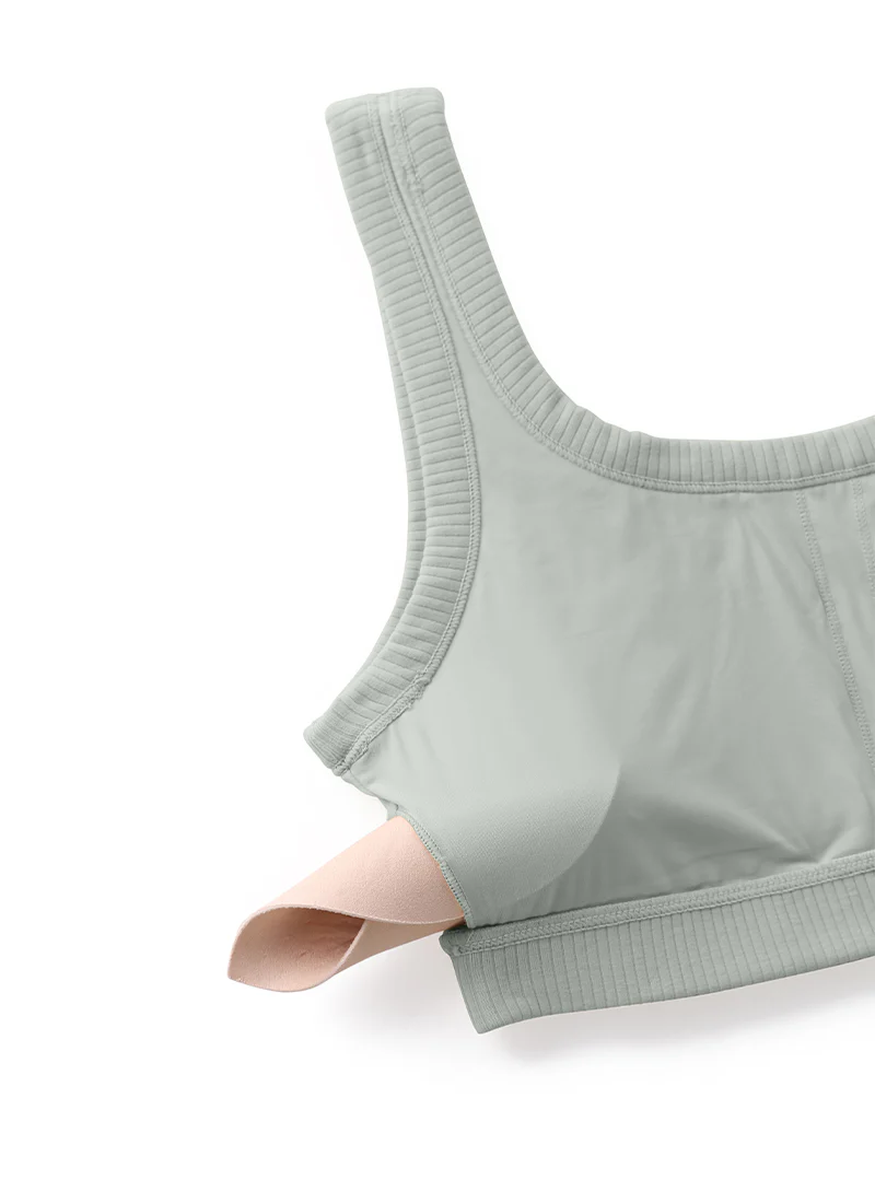 Ribbed U Back Sports Bra - Image 48