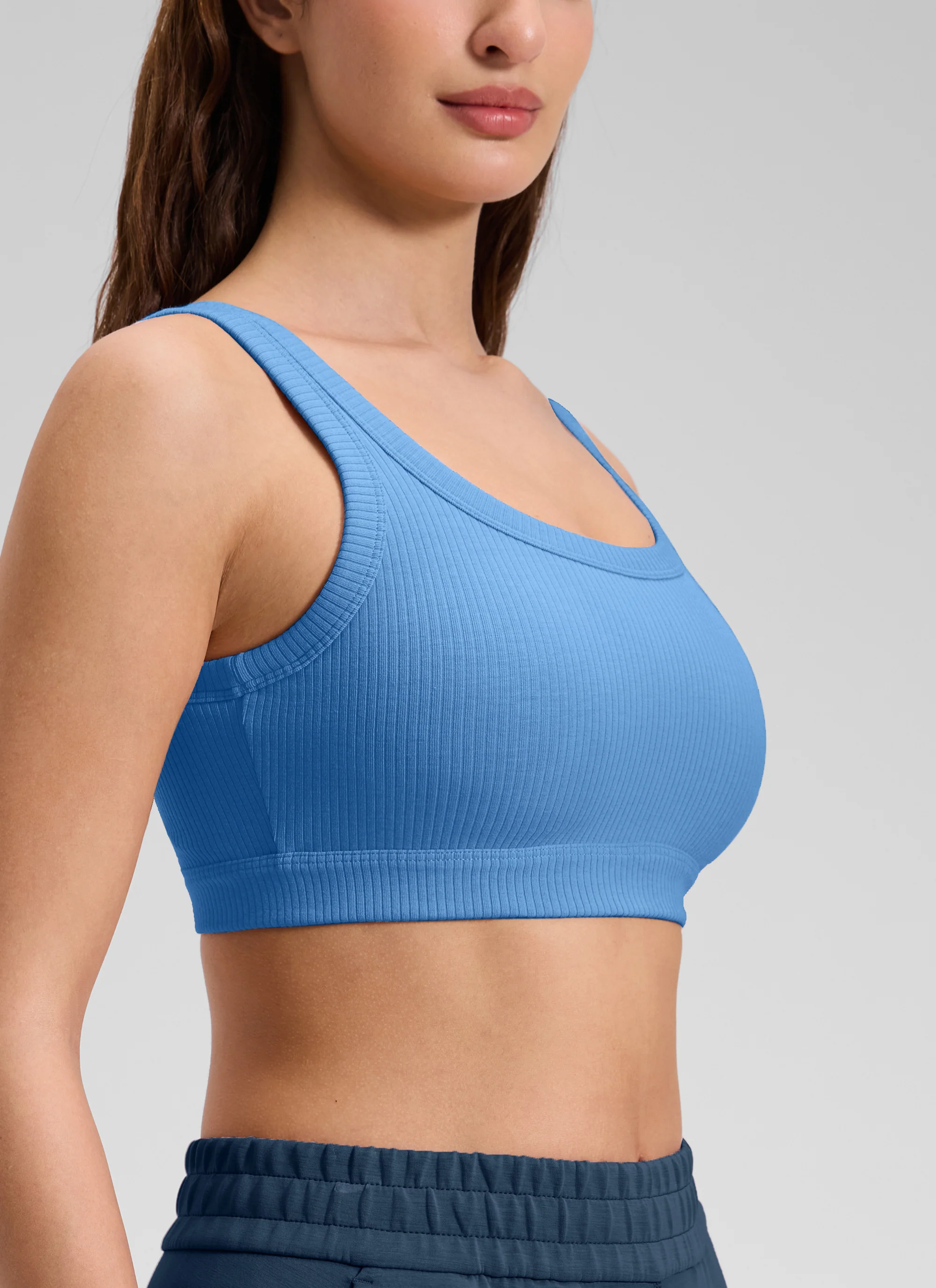 Ribbed U Back Sports Bra - Image 56