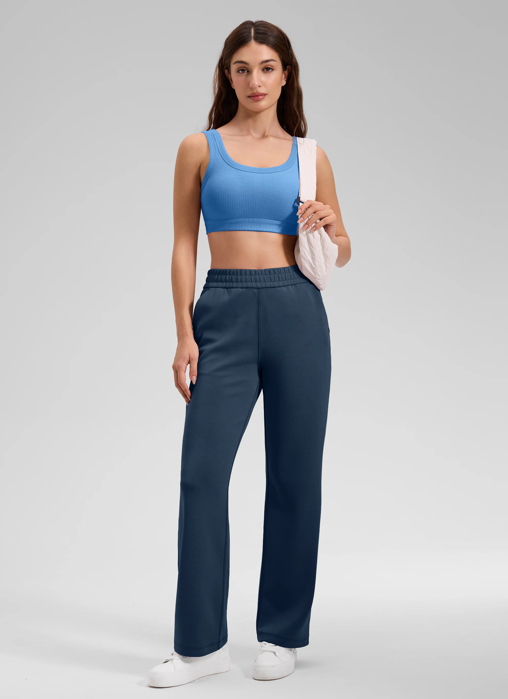 Ribbed U Back Sports Bra - Image 57
