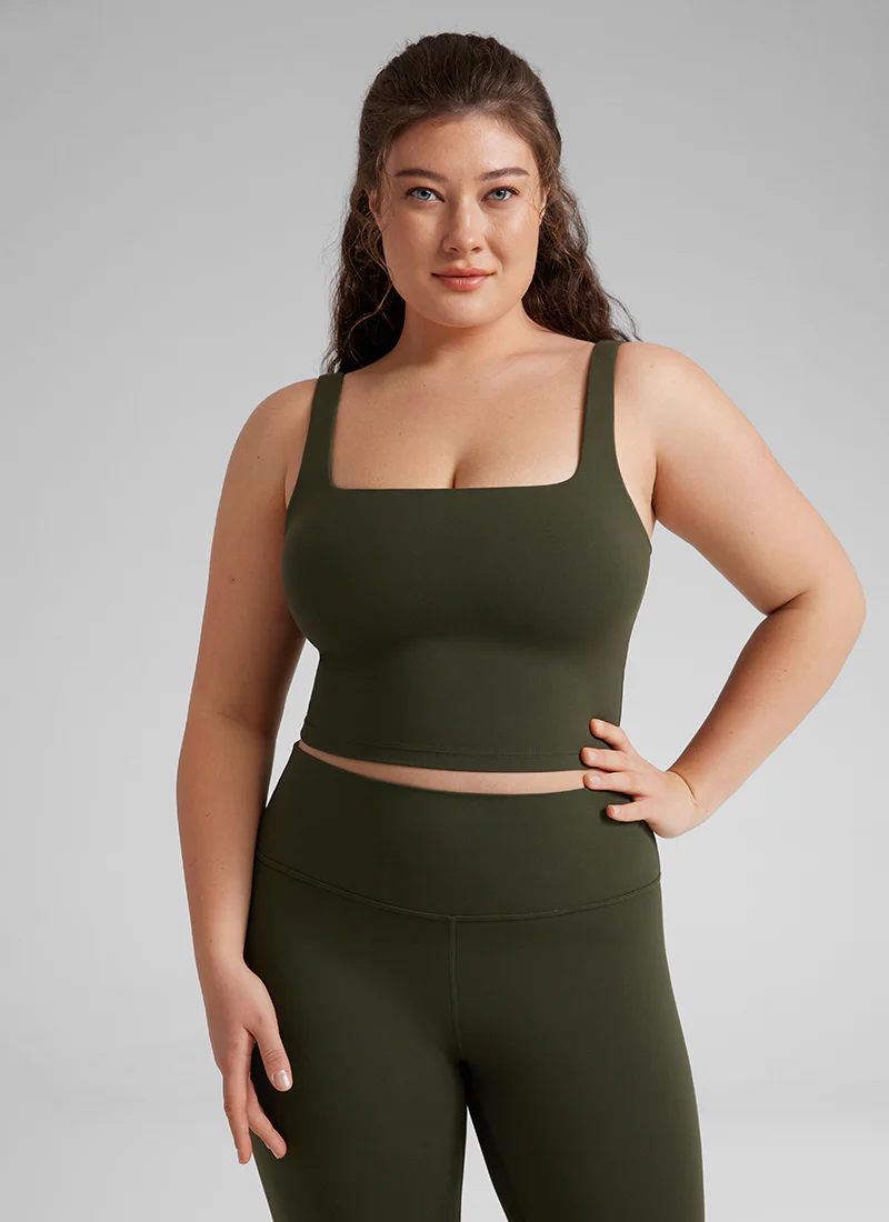 Butterluxe Square Neck Built in Bra Tank - Image 10
