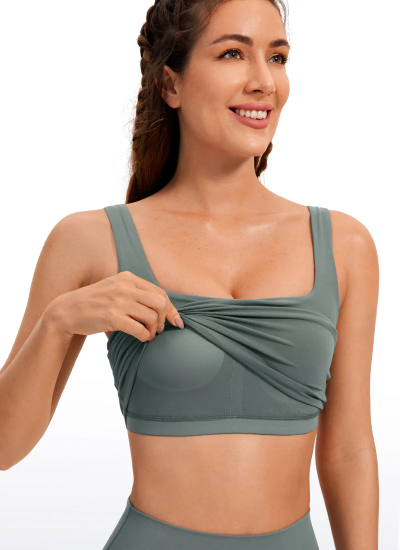 Butterluxe Square Neck Built in Bra Tank - Image 22