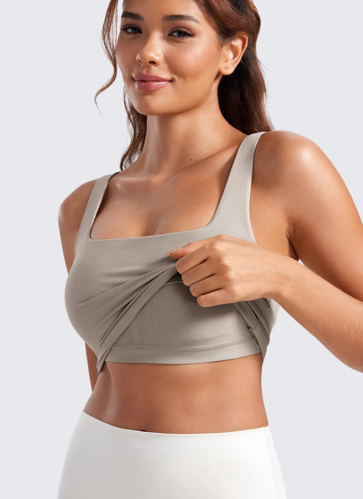 Butterluxe Square Neck Built in Bra Tank - Image 33