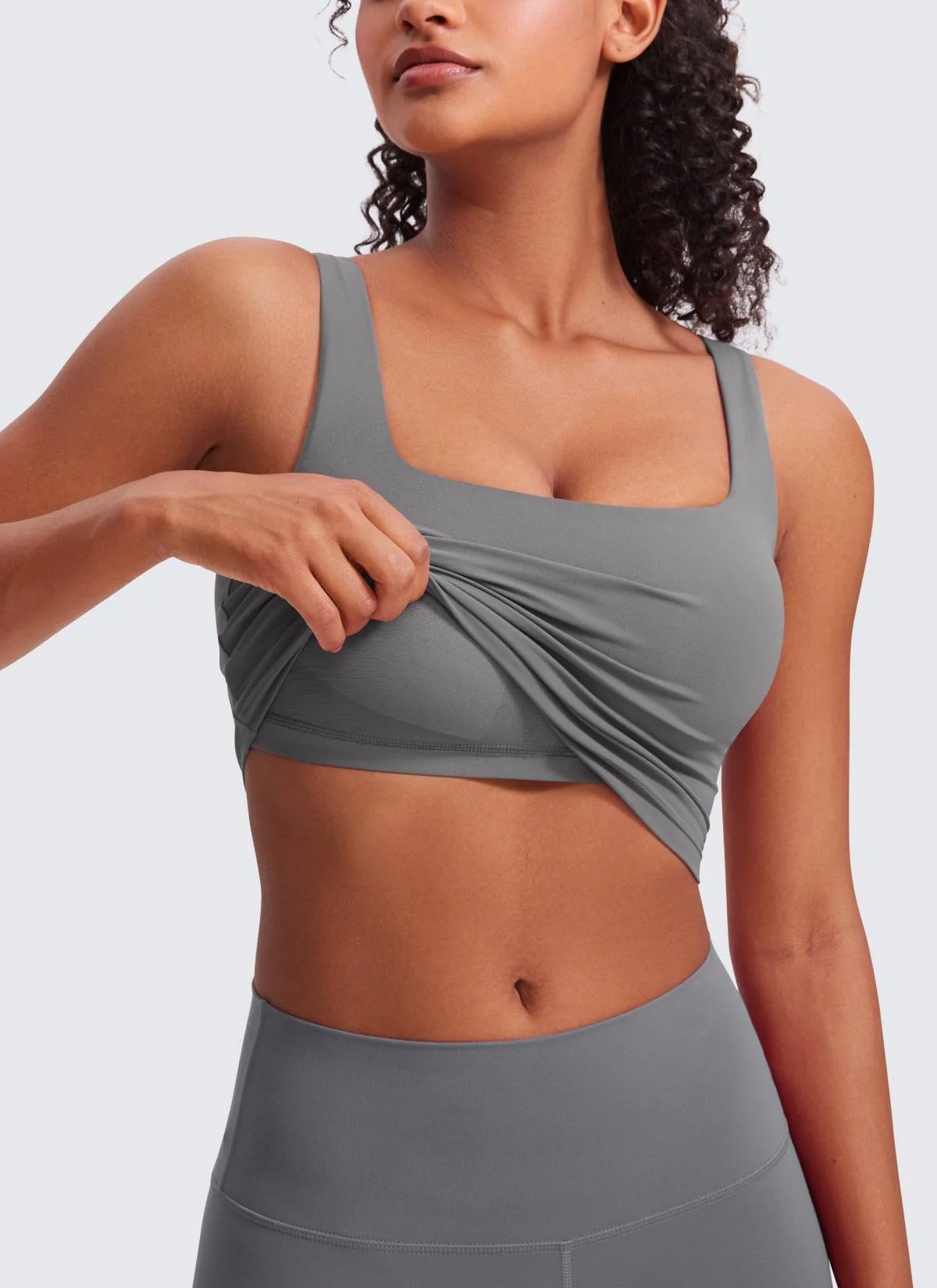 Butterluxe Square Neck Built in Bra Tank - Image 12