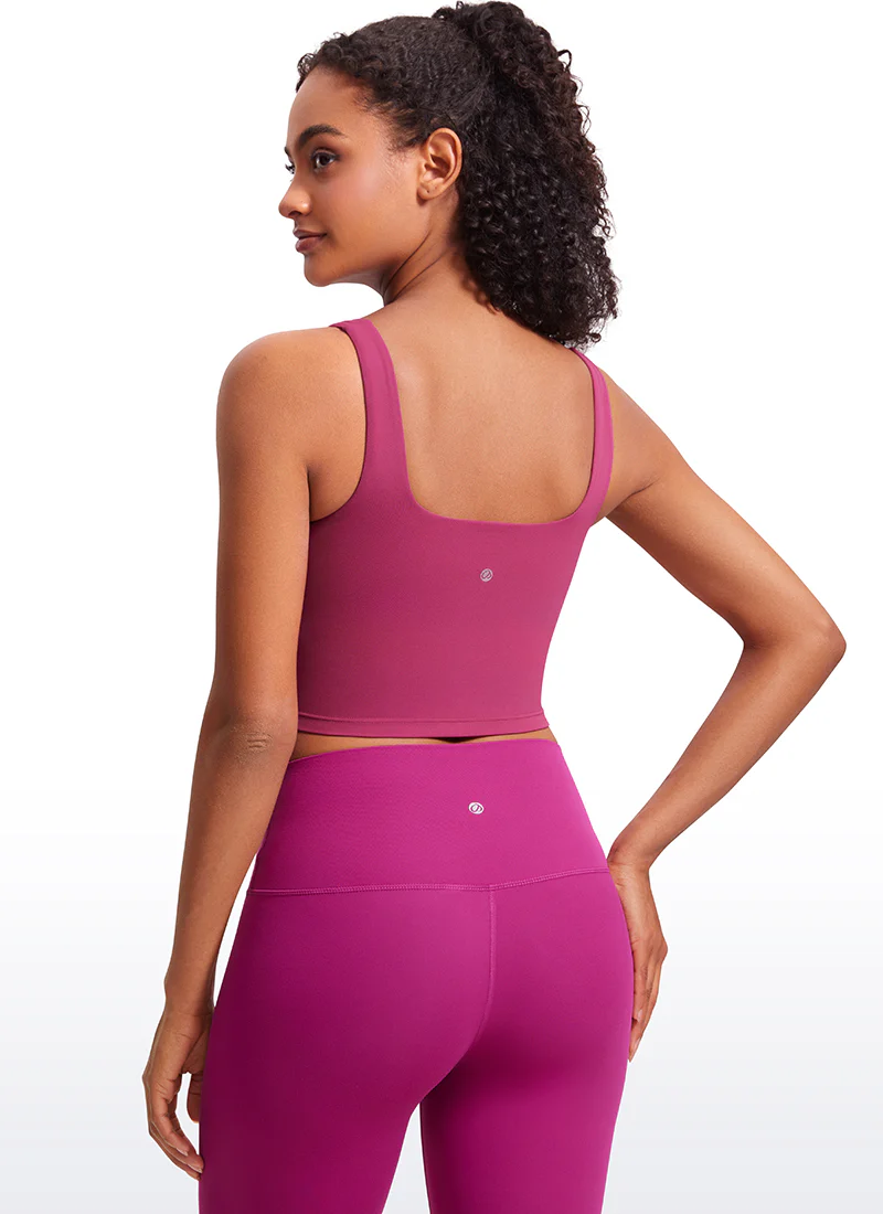 Butterluxe Square Neck Built in Bra Tank - Image 2