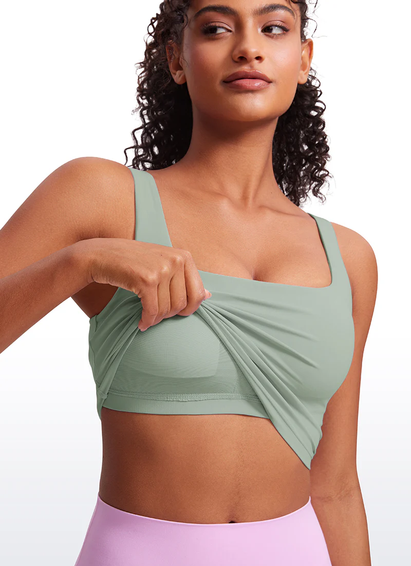 Butterluxe Square Neck Built in Bra Tank - Image 13