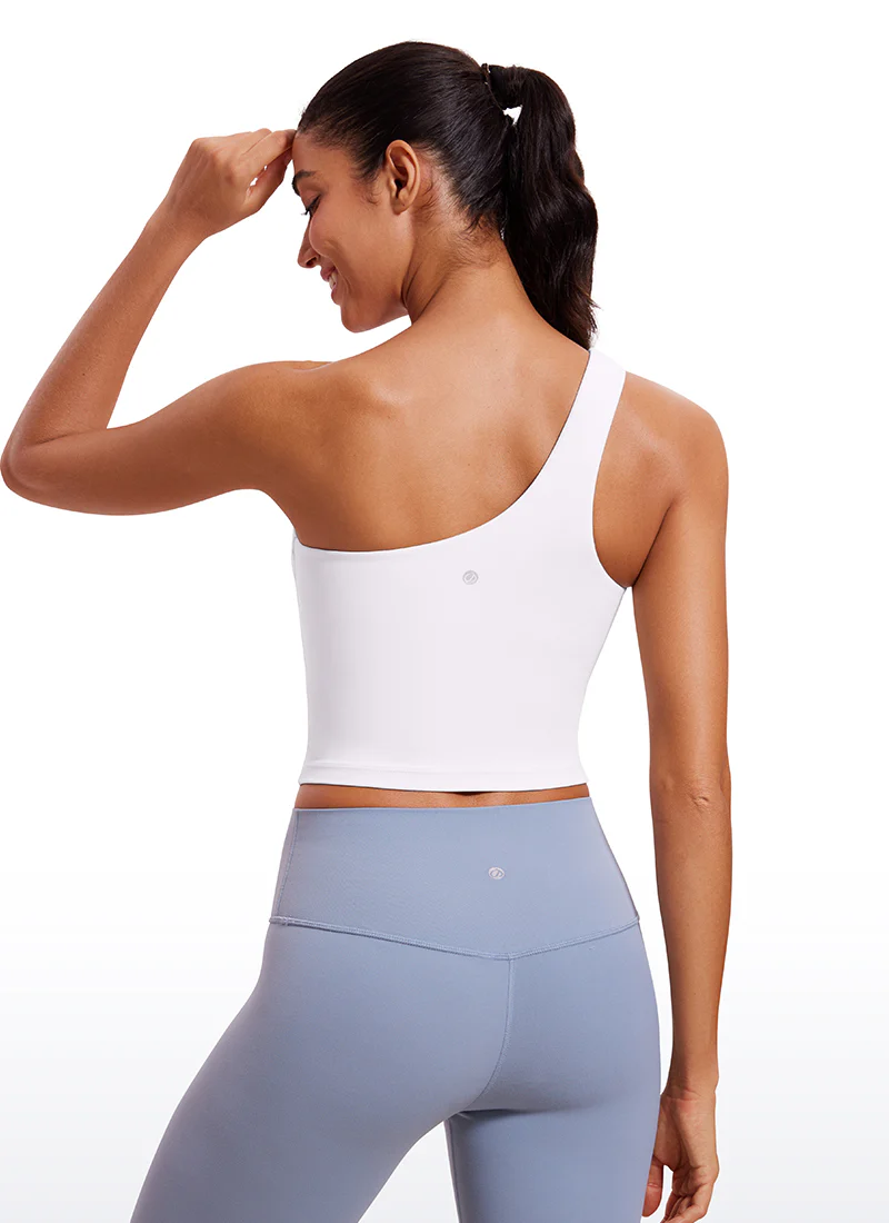 Butterluxe Built in Bra One Shoulder Tank - Image 10