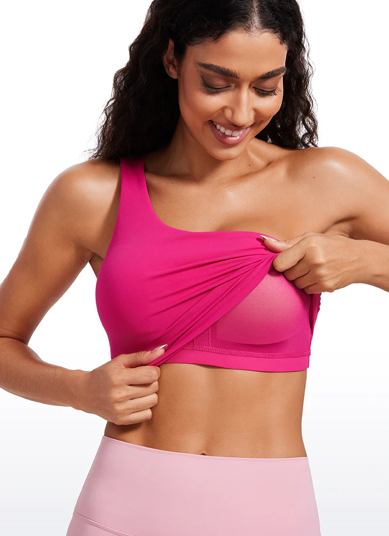 Butterluxe Built in Bra One Shoulder Tank - Image 4