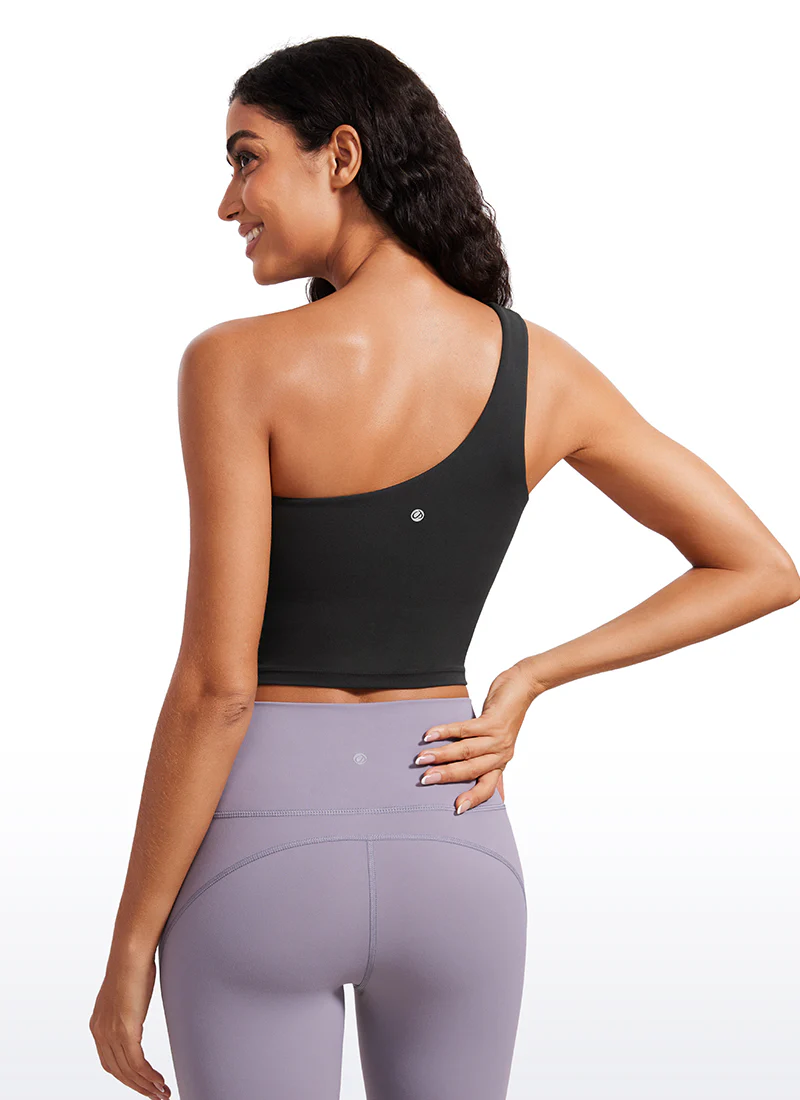 Butterluxe Built in Bra One Shoulder Tank - Image 6
