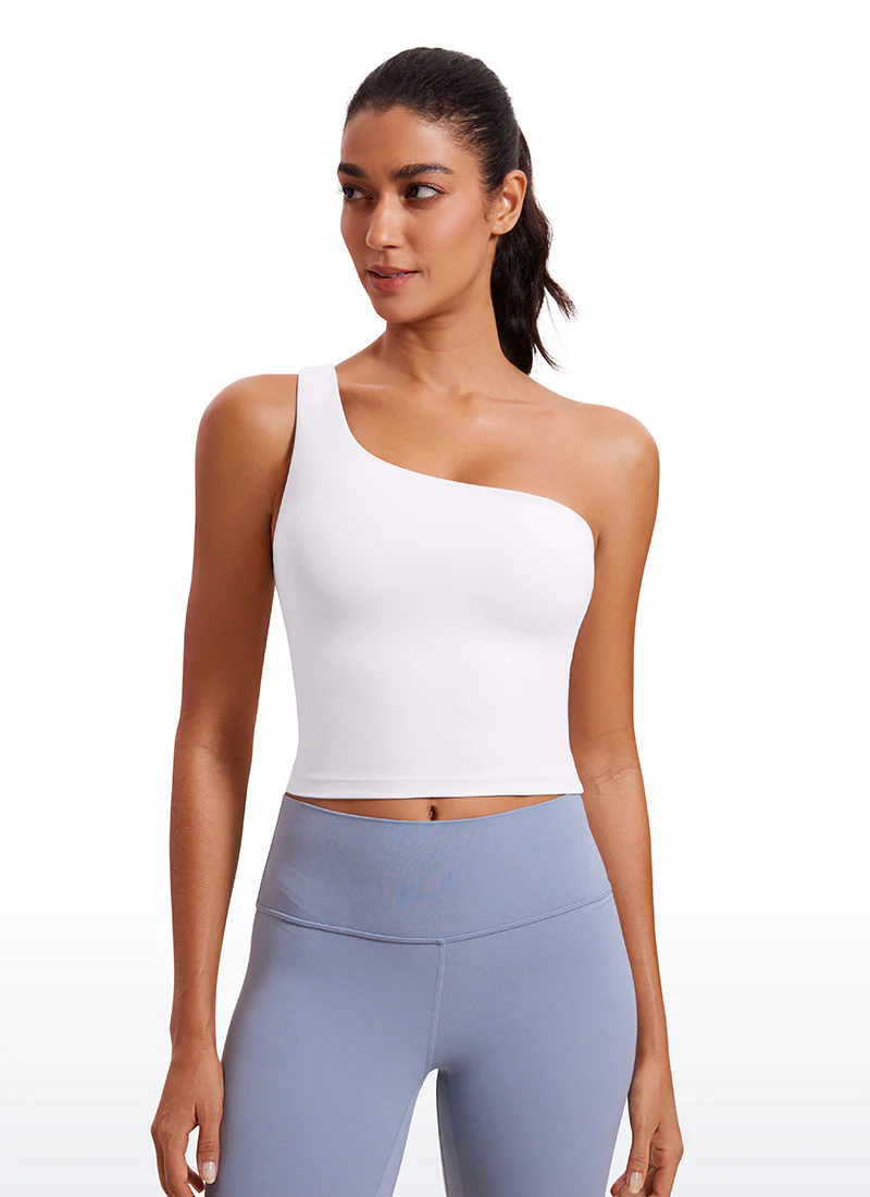 Butterluxe Built in Bra One Shoulder Tank - Image 9