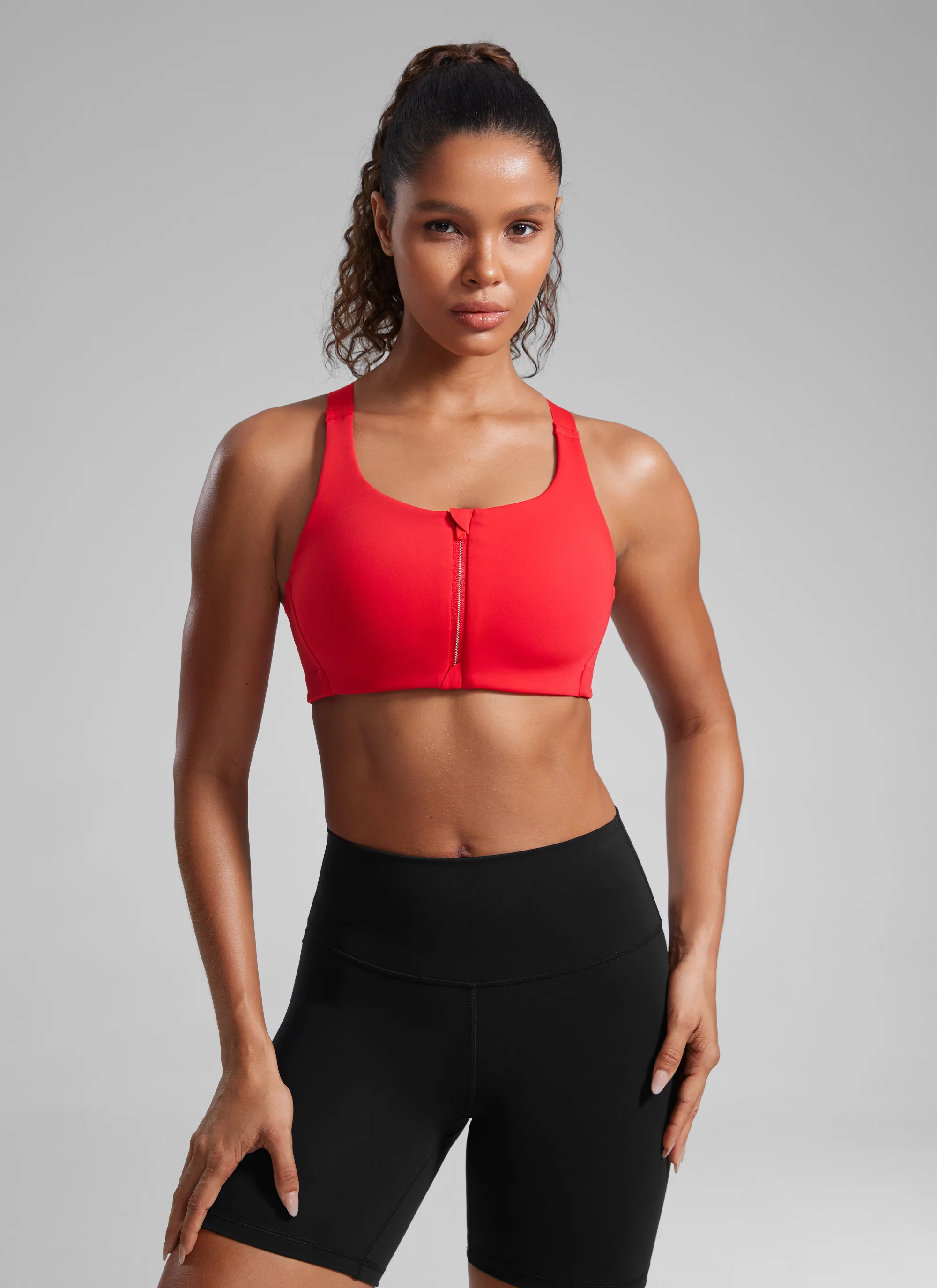 Zip Front High Impact Sports Bra - Image 5
