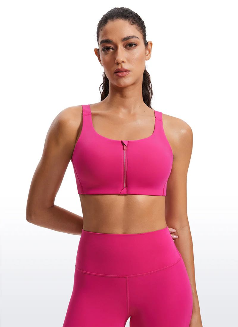 Zip Front High Impact Sports Bra - Image 11