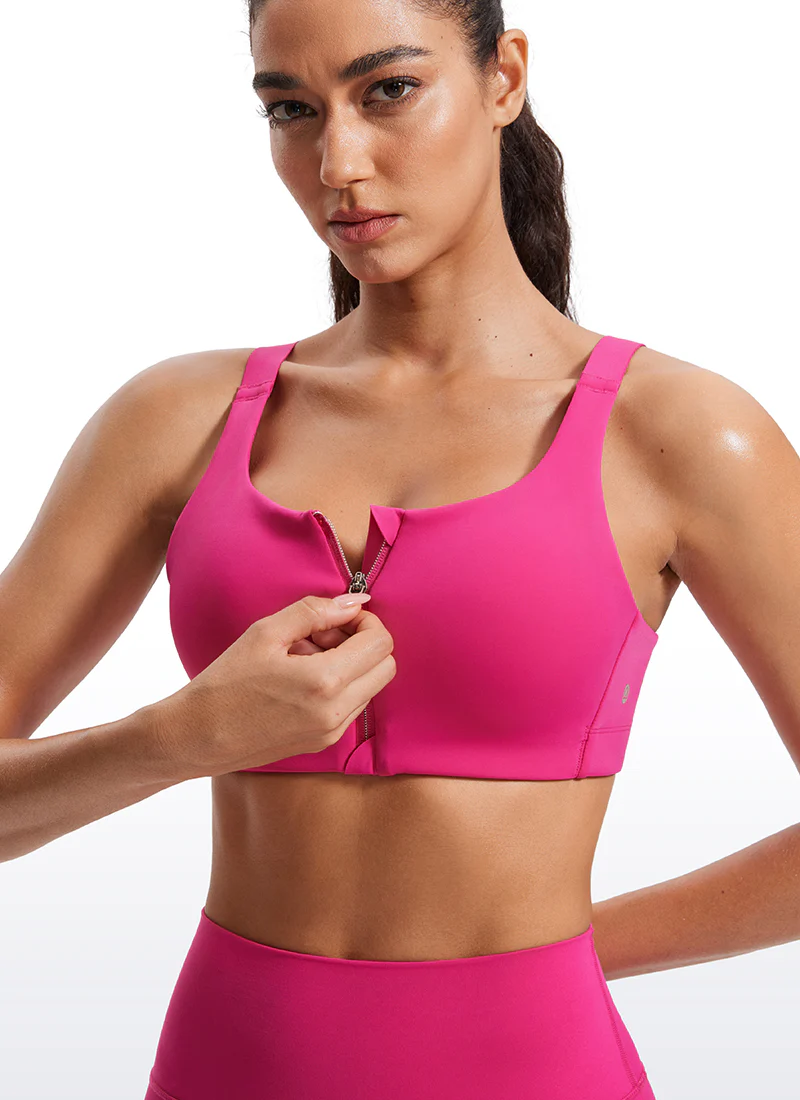 Zip Front High Impact Sports Bra - Image 14