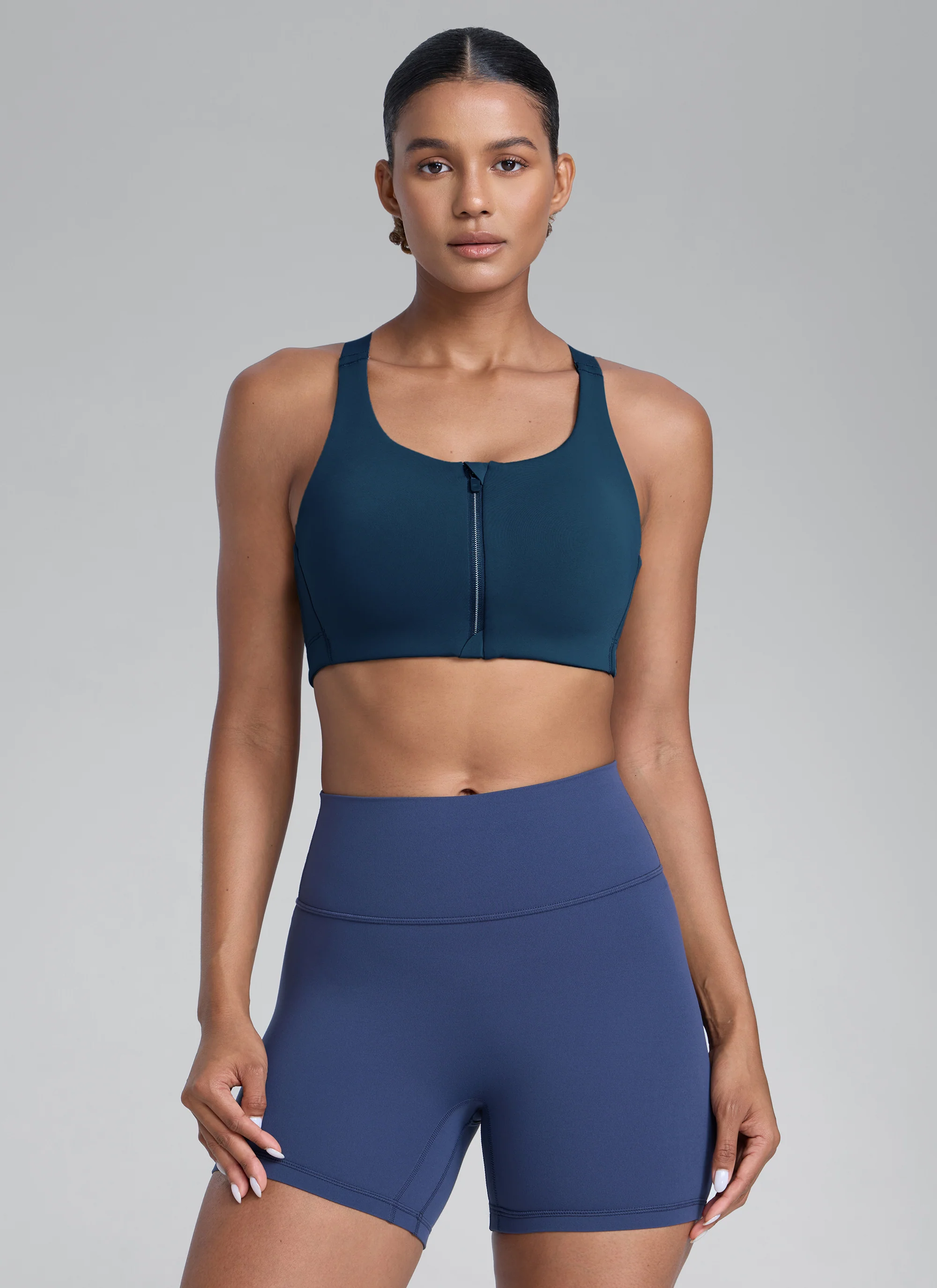 Zip Front High Impact Sports Bra - Image 6