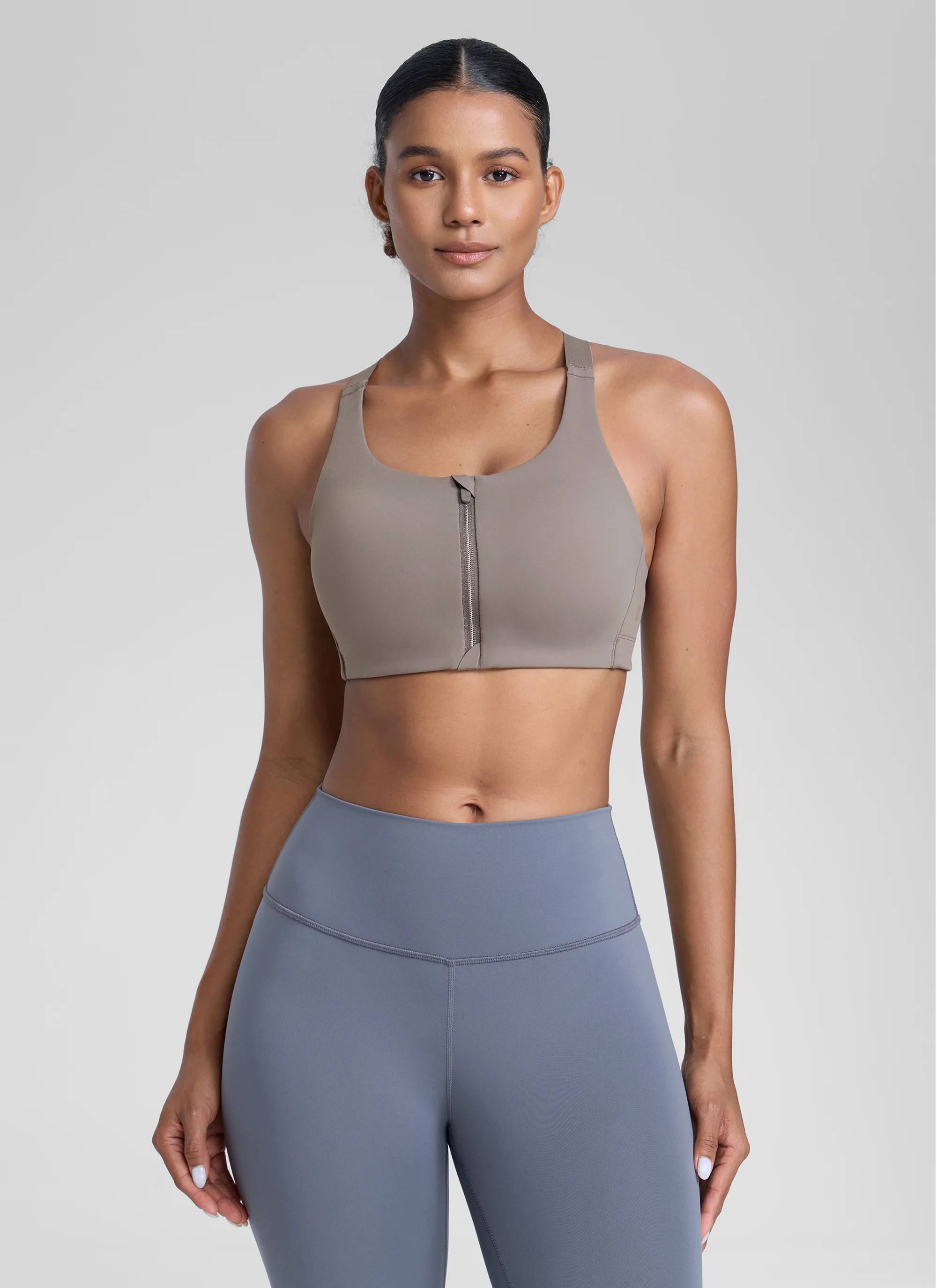 Zip Front High Impact Sports Bra - Image 11