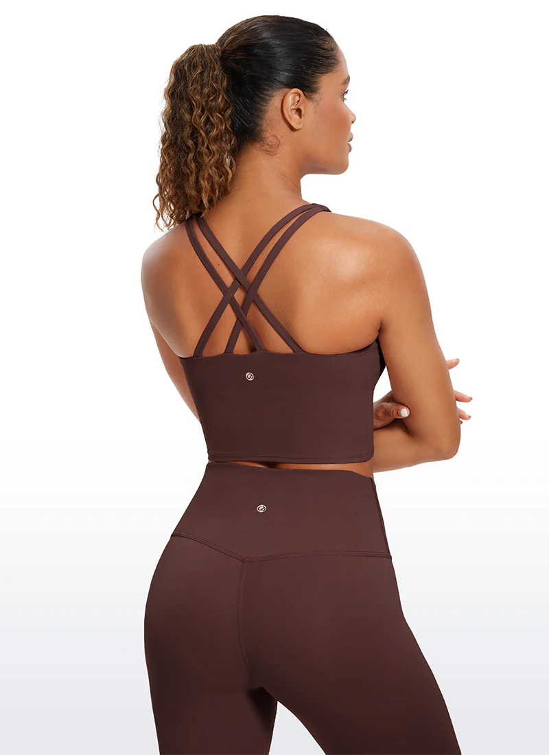 Butterluxe Criss Cross Back Built-in Bra Tanks - Image 2