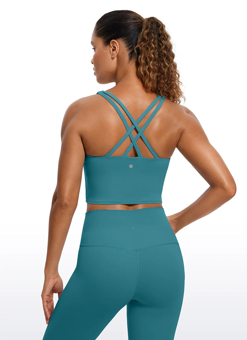 Butterluxe Criss Cross Back Built-in Bra Tanks - Image 2