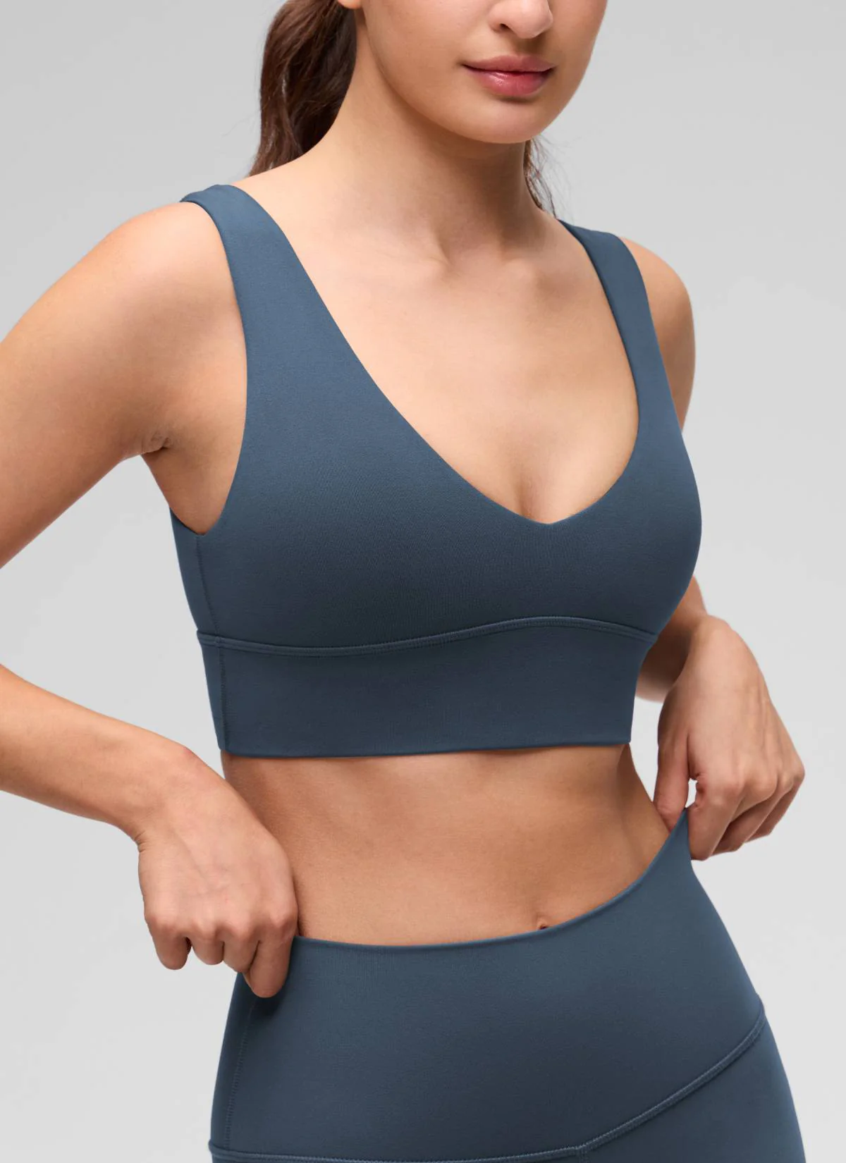 Butterluxe Deep V Neck Longline Sports Bra - Image 10