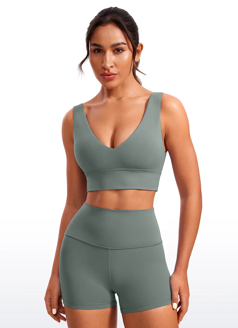 Butterluxe Deep V Neck Longline Sports Bra - Image 23