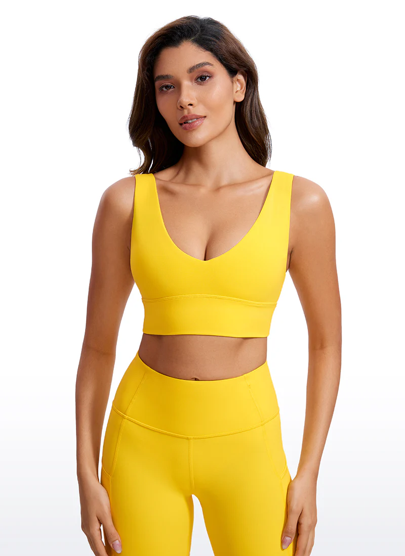 Butterluxe Deep V Neck Longline Sports Bra - Image 38