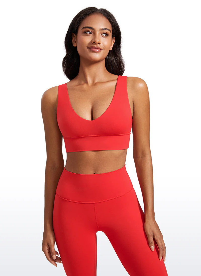 Butterluxe Deep V Neck Longline Sports Bra - Image 43