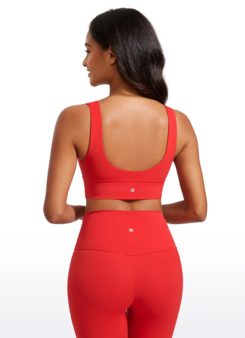 Butterluxe Deep V Neck Longline Sports Bra - Image 44