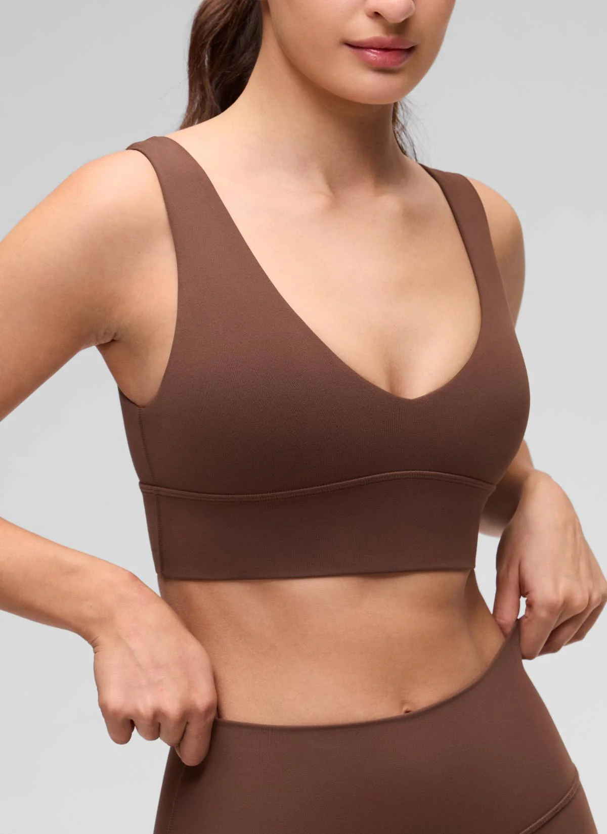 Butterluxe Deep V Neck Longline Sports Bra - Image 5