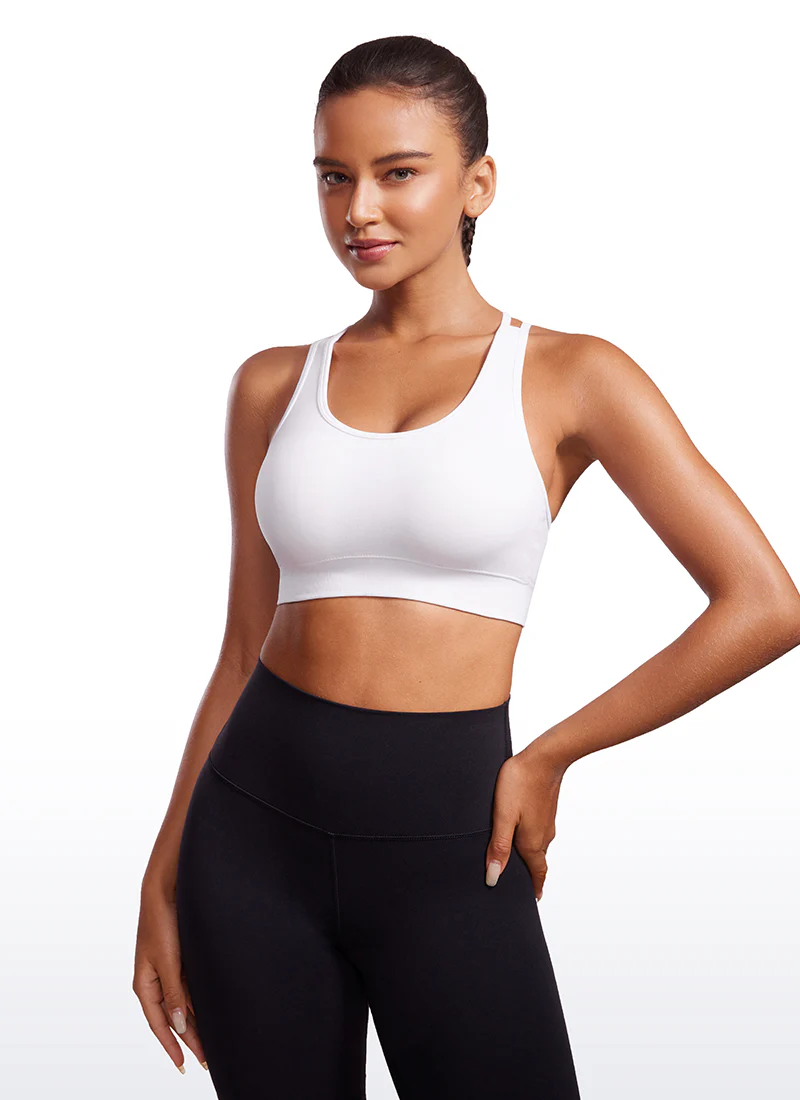 Seamless Strappy Longline Bra Criss Cross Back - Image 7