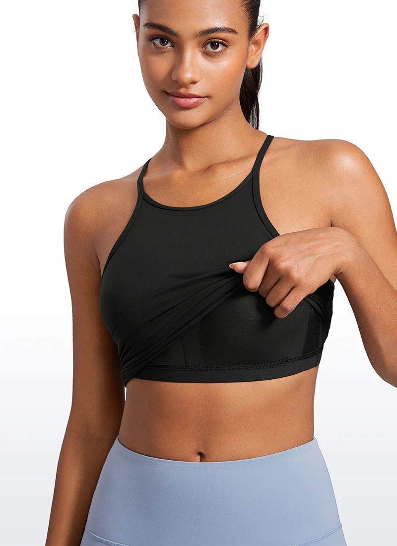 Butterluxe Built in Bra Halter Y Back Tank - Image 10