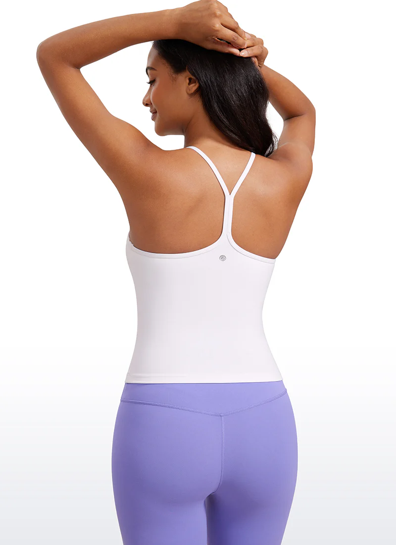 Butterluxe Built in Bra Halter Y Back Tank - Image 13