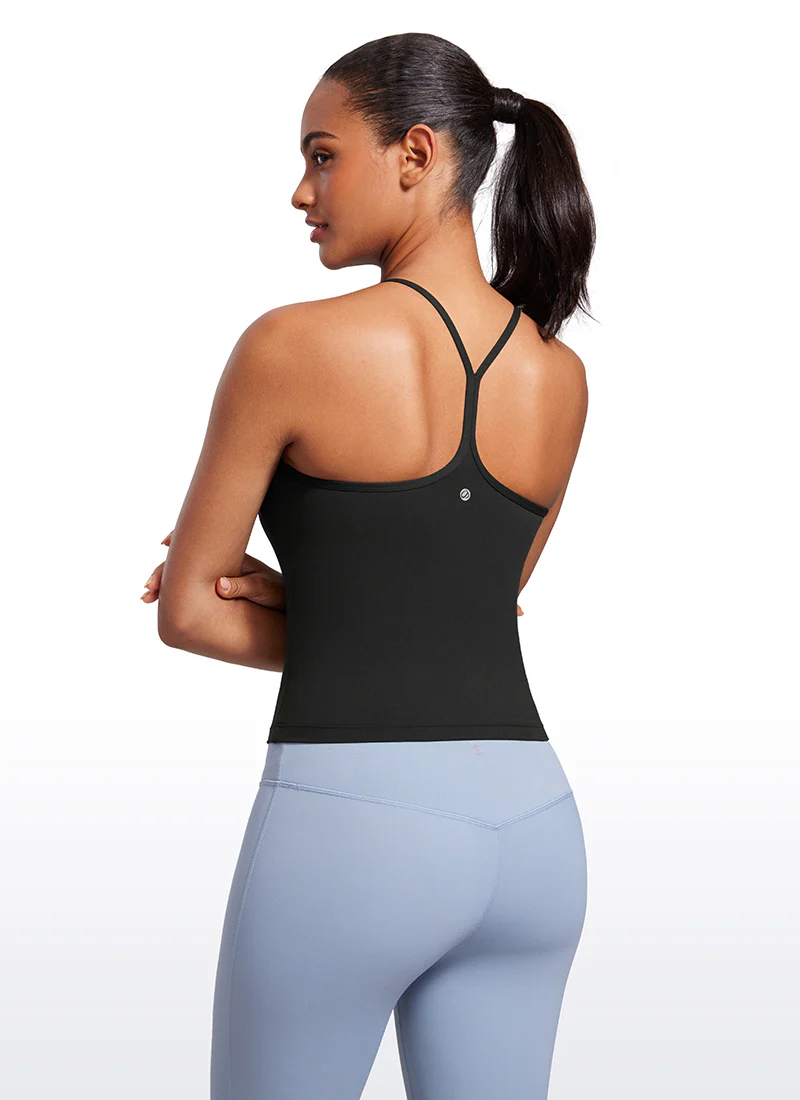 Butterluxe Built in Bra Halter Y Back Tank - Image 8