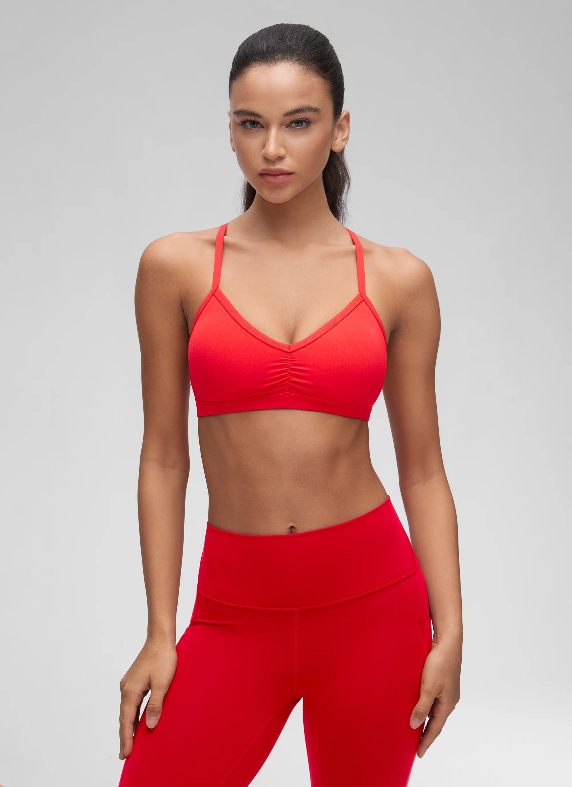 Butterluxe Sports Ruched V Neck Bra - Image 23