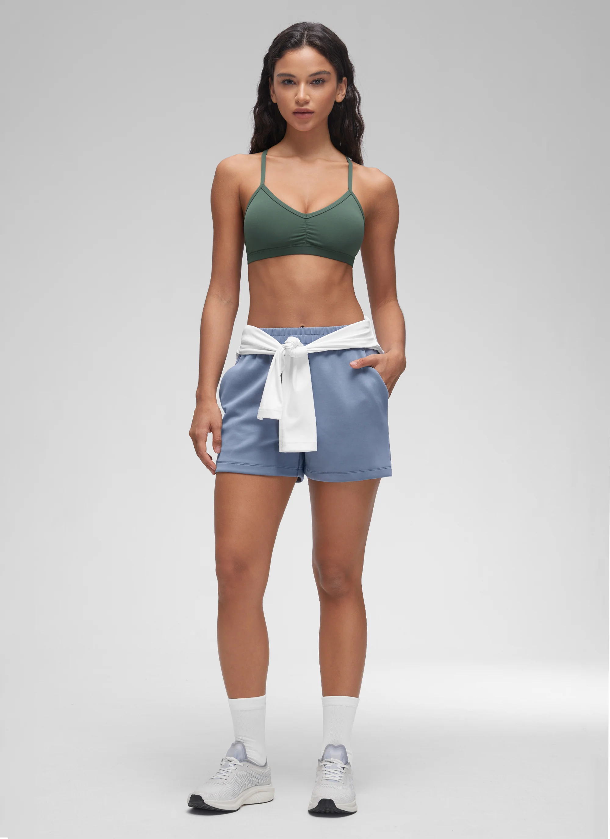 Butterluxe Sports Ruched V Neck Bra - Image 3