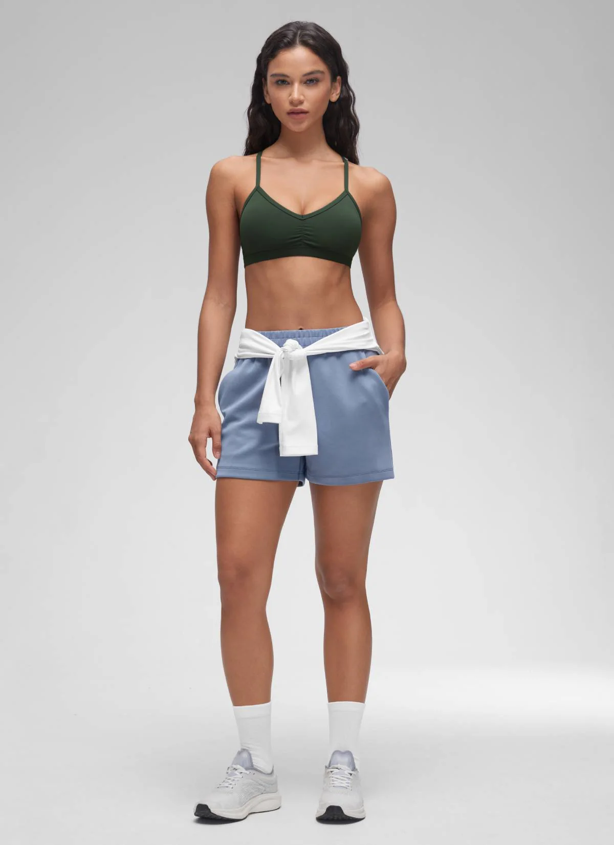 Butterluxe Sports Ruched V Neck Bra - Image 36