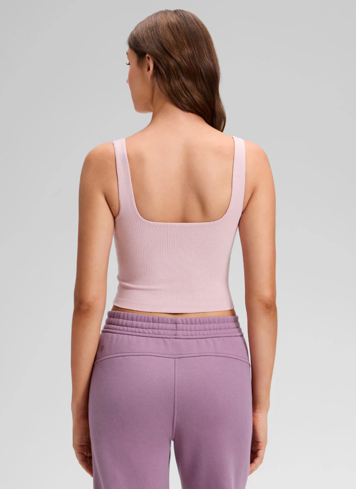 Ribbed Henley Neck Built in Bra Tank - Image 31